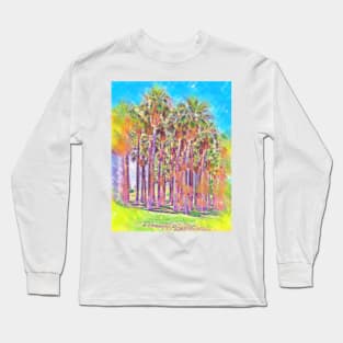 Pastel Palm Grove Long Sleeve T-Shirt